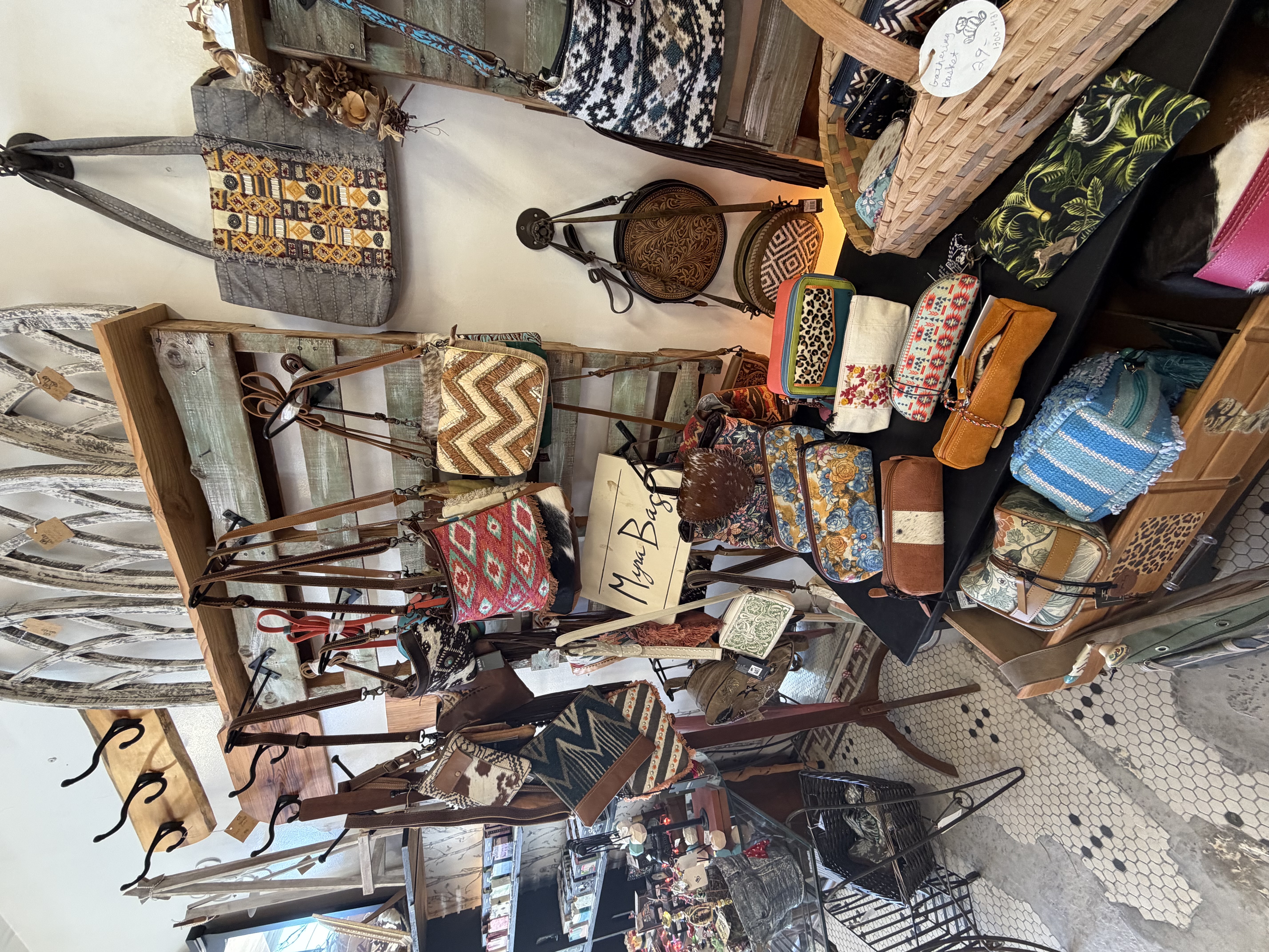 Unique handmade purses and handbags at Bare Wood Market
