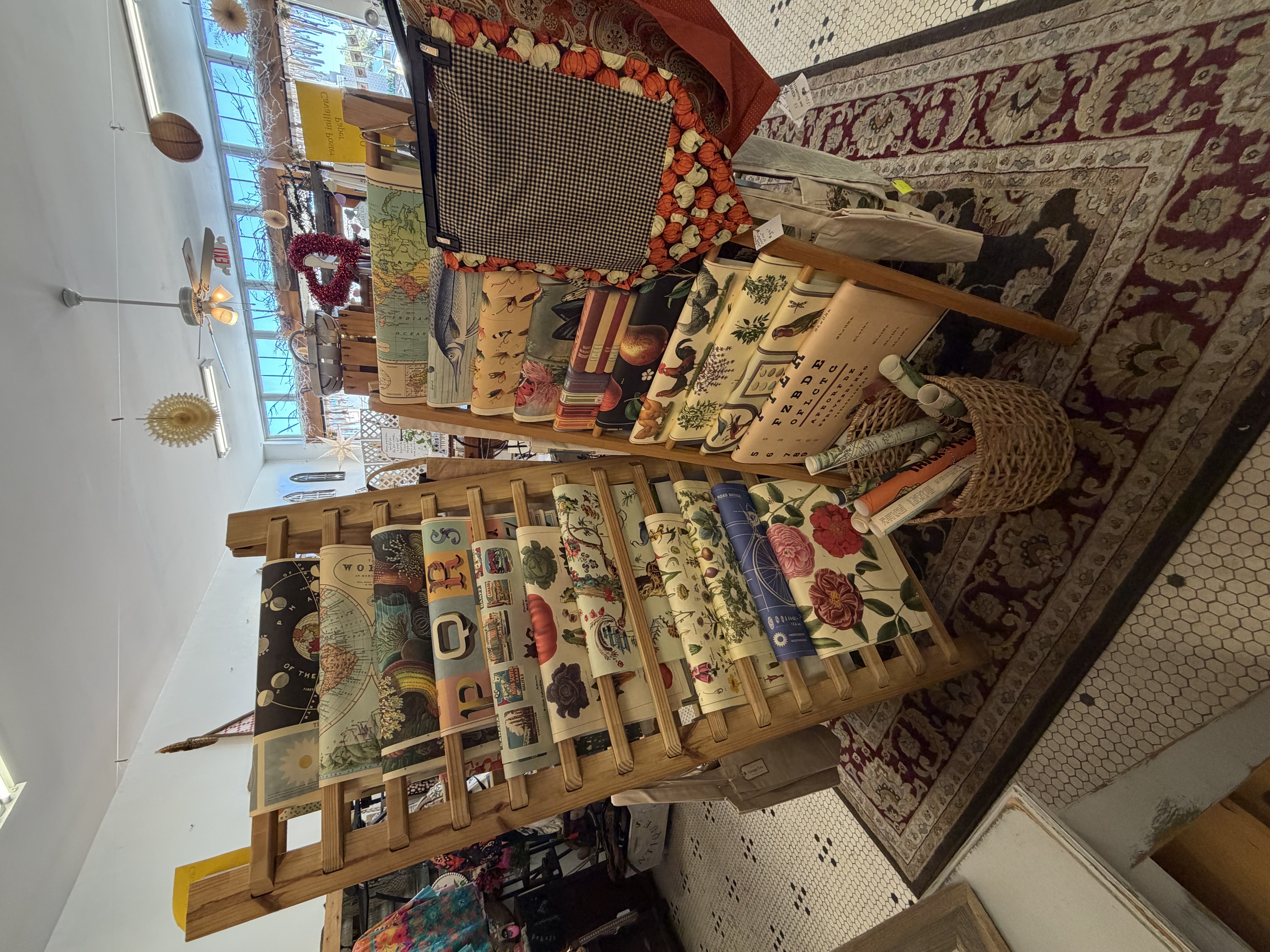 Vintage prints, fabrics, and artisan goods by local Florida artists